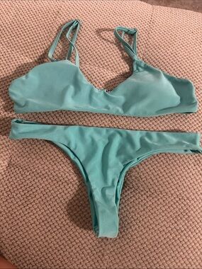 Women’s Teal Bikini Set - Classic Two-Piece Swimwear